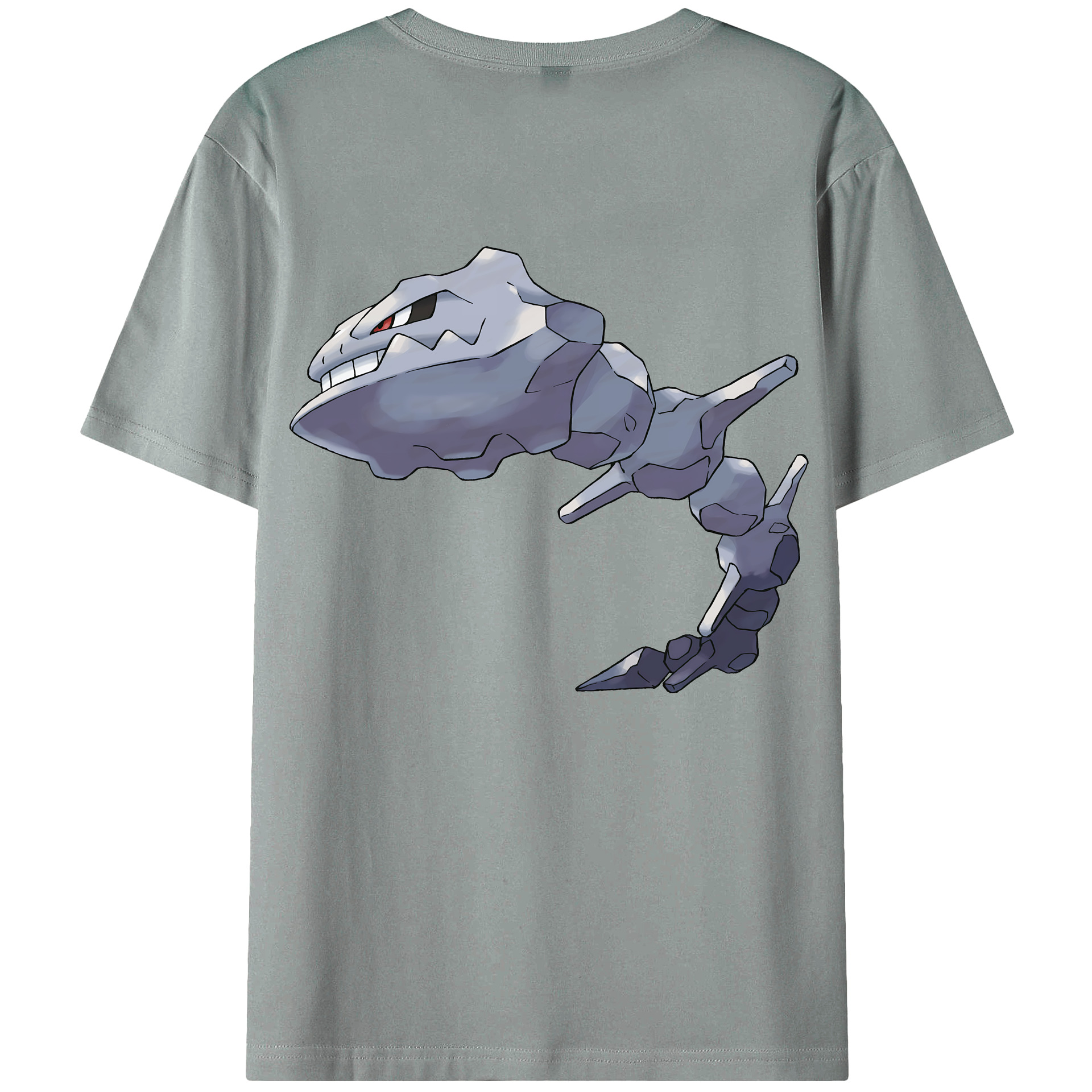 （画像用） ポケットモンスター Pokémon 綿100％ メンズ半袖Tシャツ（バックプリント） 通気性
